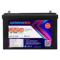 Комплект АКБ LFP ЛИТИУМПРО 12В, 170Ач, DALY bluetooth bms, ЗУ 20A