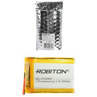 Аккумулятор ROBITON LP103450 3.7В 1800мАч PK1 14065 Аккумулятор ROBITON LP103450 3.7В 1800мАч PK1 14065