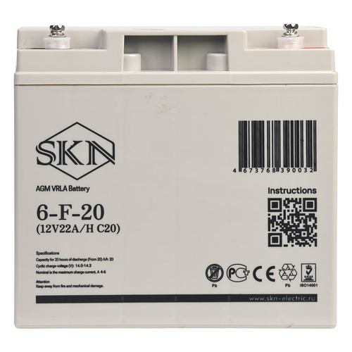 Аккумулятор SKN 6-F-20 (12V20A/H C20)