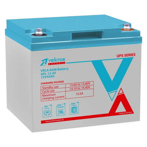 Аккумулятор Vektor Energy GPL 12-45