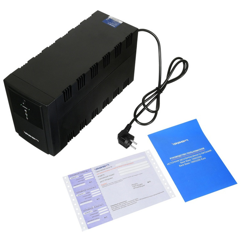ИБП Ippon Back Basic 2200 Euro 1320 Вт 2200 ВА Черный