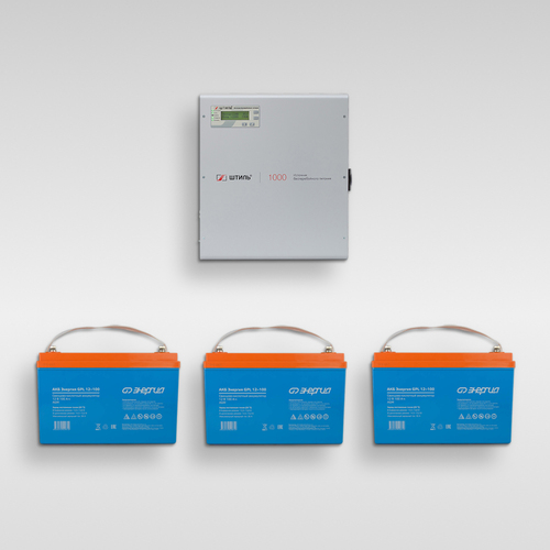 Комплект ИБП Штиль SW1000L + АКБ Энергия GPL 12-100 (3шт.)