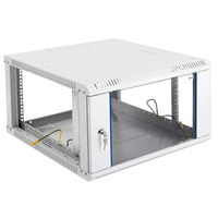 Шкаф телекоммуникационный настенный ЦМО разборный ЭКОНОМ 6U (600 × 520) дверь стекло ШРН-Э-6.500