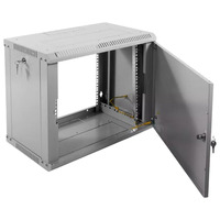 Шкаф телекоммуникационный настенный ЦМО разборный ЭКОНОМ 9U (600 × 350) дверь металл ШРН-Э-9.350.1