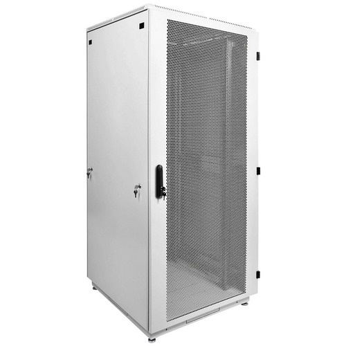 Шкаф телекоммуникационный напольный 47U (800 × 800) дверь перфорированная 2 шт.